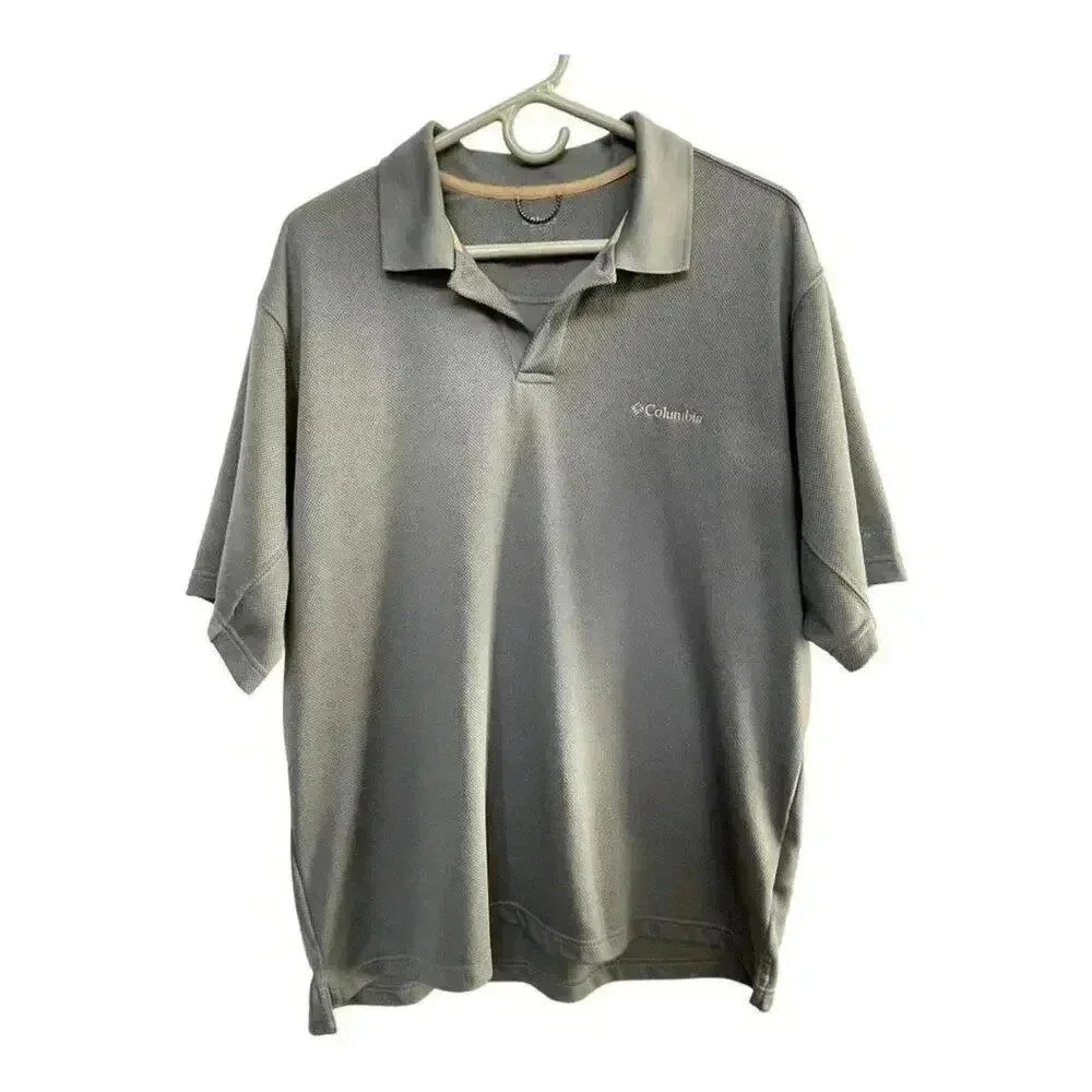Columbia Men’s Large‎ Blue/Gray Performance Polo